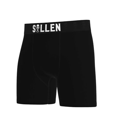 Sullen Men's Luxe Boxer Set 3 Pack Tattoo Lifestyle Graphic Shorts Black2