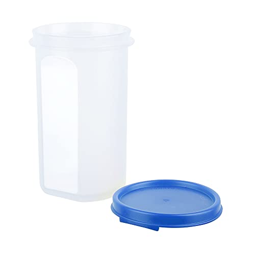 Image of Cutting EDGE Smart Slim Storage Airtight Container-Light Blue,Set of 4 | Plastic material, size - 1.1L+585ml+2x250ml , pantry organization, pulses storage, grains storage, kitchen Storage