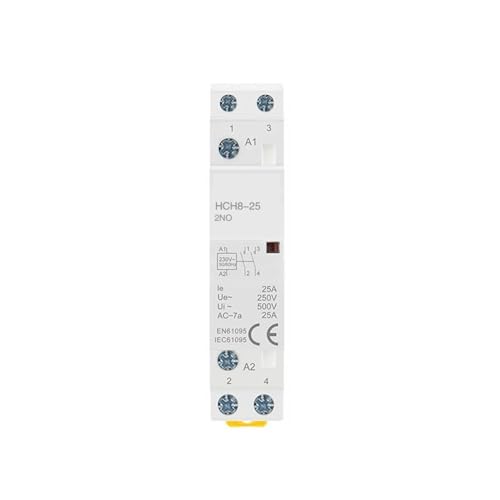 Contacteur rail DIN automatique HCH8-25 DC 2P 25A 2NO contacteur domestique
