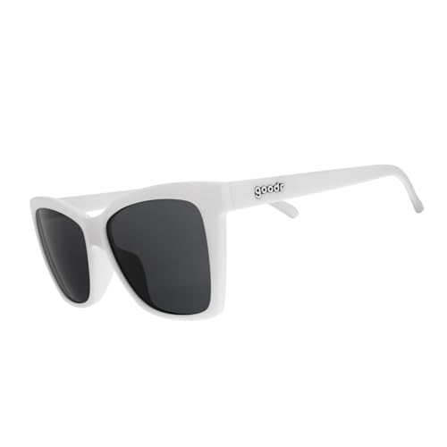 goodr The Mod One Out White Cateye Polarized Sungasses, Medium Sized (Pop G)2