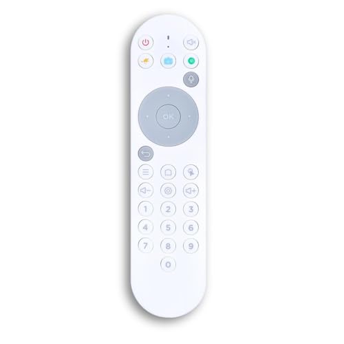 Controle Remoto para BTV 13 com Comando de Voz e Função Mouse – Compatível com Receptor BTV 13 – Substitui Controle Original – Alta Precisão – Ciriacom