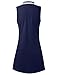 FREEYE Golf Dresses for Women Tennis Dress Pickleball Outfits Polo Dress Collared Dress Active Dresses with Shorts Navy Blue XL