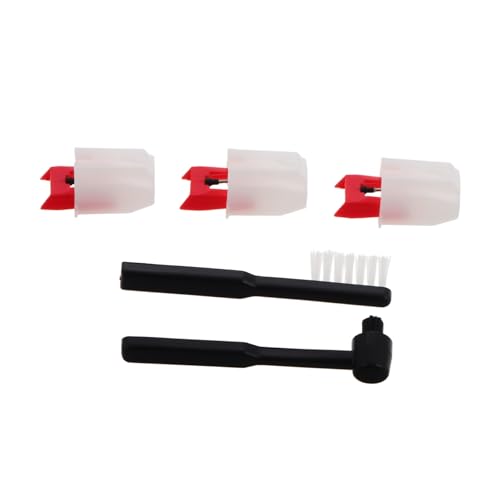GOOHOCHY 1set Record Player Needle Replacement Vinyl Cleaning Brush Turntable Accessories for Quality Environments