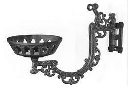 B&P Lamp® 11" Cast Iron Reflector Wall Bracket