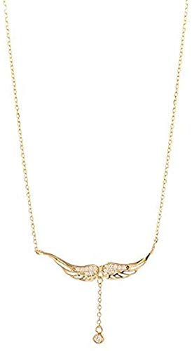 Preisvergleich Produktbild FACAIBA Halskette Frau Engelsflügel Schlüsselbein Kette Halskette Halskette