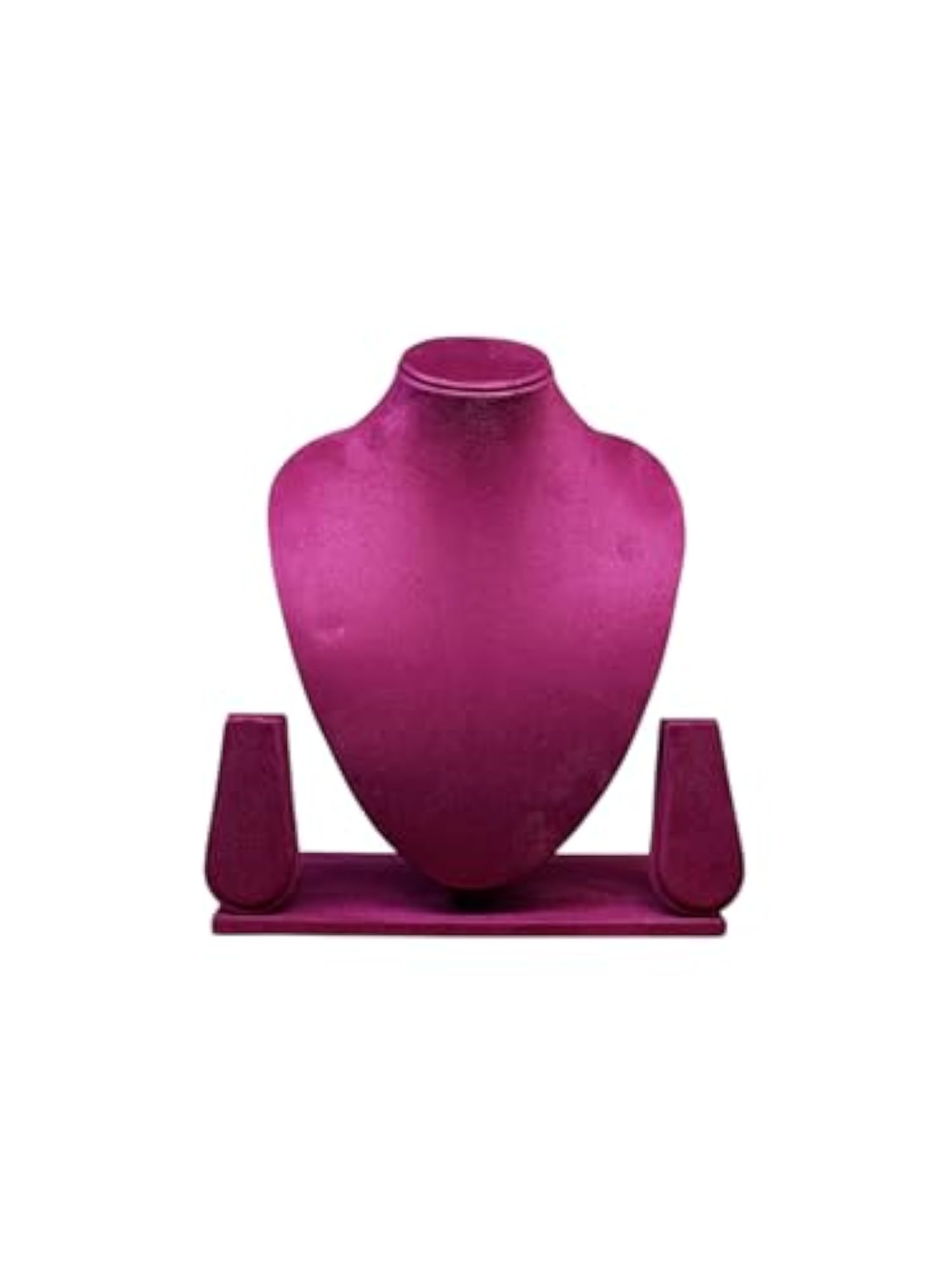 Suede Velvet Necklace Display Stand with Earring Holders