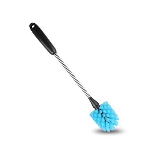 Image of Bottle Brush,15-inch Long, Bottle Brush Cleaner, Bottle Scrubber, Kitchen Scrub Brush Suitable for Water Bottles, Cups, Glasses, Baby Bottles, Wine Glasses, (1, Blue)