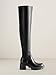 DREAM PAIRS Women's Knee High Boots, Platform Over The Knee High Chunky Heel Fashion Boots for Women,Size 7,Black-Pu,SDOB2406W