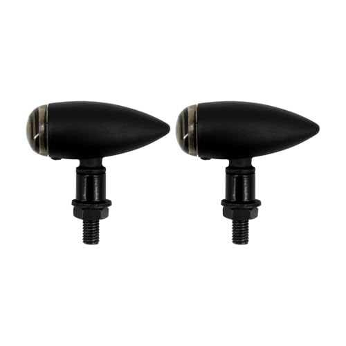 Clignotants moto retro black bullet en métal robuste pour votre softail