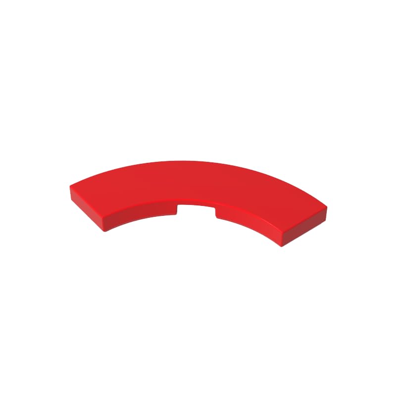 Circular Plate 3X3 Curved Light Panel 50PCS Compatible with Lego GDS-2182 Classic Bulk Toy MOC Color:Red — image 1