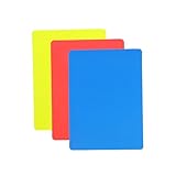 Fußball-Schiedsrichterkarten – Warn-Schiedsrichterkarten, Rot-gelb-blaue Karte, 3-teilig, Gut Sichtbares Professionelles Schiedsrichter-Werkzeug Für Damen Und Herren, Schiedsrichter, Hockey, Volleybal