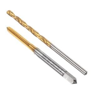 #US Tap & Drill Bit Set 5-40 UNC Straight Flute Tap and 2.6mm Drill Bit Ti Coated
