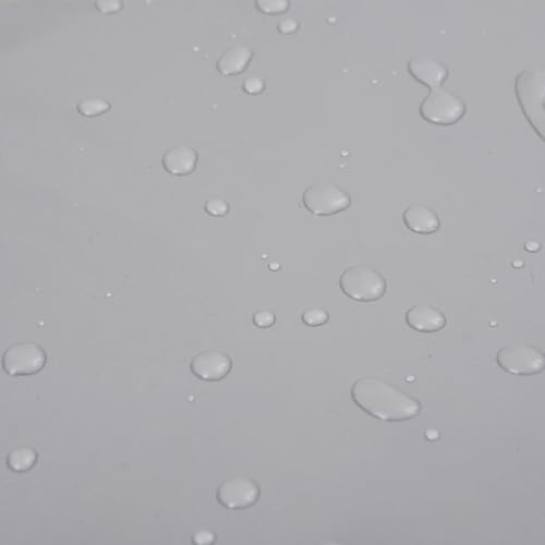 vidaXL Abdeckplane, Plane mit Metall&ouml;sen, Abdeckung UV-Best&auml;ndig Schimmelbest&auml;ndig, Schutzh&uuml;lle Zeltplane Rei&szlig;fest Wasserfest, Grau 2x3 m 650 g/m&sup2;