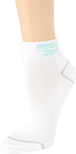 Image of Reebok Womens Quarter Socks - 12 Pack Performance Arch Support Ankle Socks - Cushioned Athletic Socks for Women (Size: 4-10), Size 4-10, Solid White 2