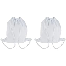 Rayher - Bolsa de deporte con cordón, 38 x 42 cm, 1 unidad 4 Rayher Deporte con cordón, Blanco, 38x42cm, Bolsa 1 Ud