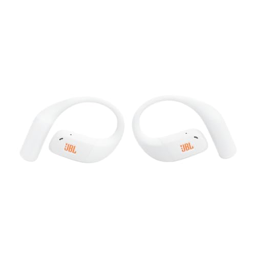 Image of JBL Endurance Zone True Wireless Open-Ear Sport Headphones with Ergonomic Ear Hook Design, OpenSound Technology, 32H Playtime, IP68 Waterproof, Google Finder, Headphones App, White