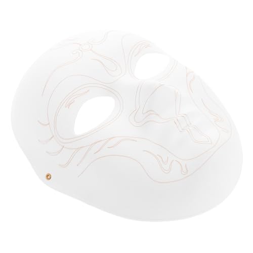 Didiseaon Paper Mask for Masquerade Parties Blank White Craft Mask Unpainted Design for Boys and Girls Art Projects Halloween Cosplay and Cultural Exploration Ready for Decoration and