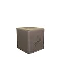 PanQube Modul 6-KH-STK Pufa VERONA 30 Fußschemel mit Stickerei, Khaki, 30cm x 30cm x 30cm