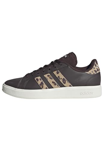 adidas Damen Grand Court Base 2.0 Shoes Schuhe, Shadow Brown/Magic beige/Off White, 43 1/3 EU