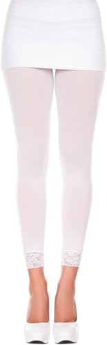 Image of ToBeInStyle Women's Opaque Ankle Long Nylon Footless Fun Tights Pantyhose