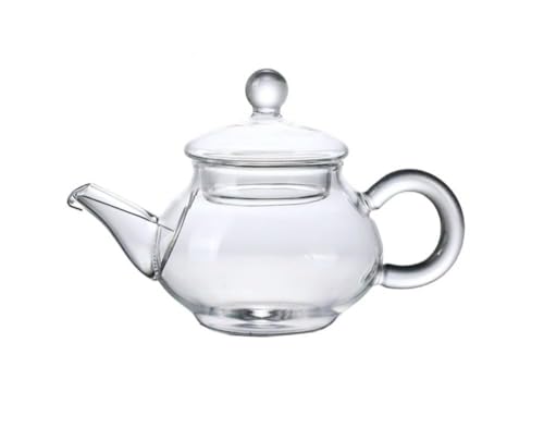 Mozacona Mini Tea Pot, Glass Teapot Small Tea Kettle for One person use,100ml
