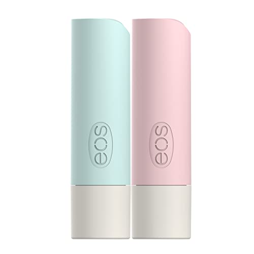 Eos Flavorlab Lip Balm - Vanilla Twist & Peppermint Fluff | Long-Lasting Hydration | 2-Pack Stick | 0.14 Oz #TOP1
