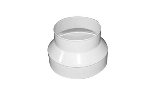 Weedness Pipe Fan Connection Reducer 100 mm / 125 mm Exhaust Hose Air Hose Indoor Mounting Growbox Homebox Ventilation Hose, 100 mm / 125 mm