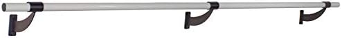Vita Vibe - Single Barre Collared Professional Aluminum Fixed Height Wall Mount Ballet Barre - Stretch/Dance Bar - USA Made 4 FT - 40 FT