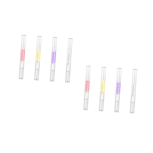 NIYANGLE 2 Series Aceite Nutricional De Fingerbi Cuidado Clavos Manicura Fortalecedor Pluma De Aceite De Uñas De Reparación Simple Lápiz De Nutrición De Uñas Aceite Mineral 4 Piezas*2