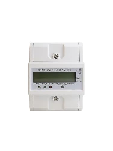 Compteur d'énergie triphasé 380V wattmètre rail DIN pour tableau électrique