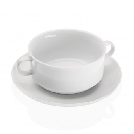 TAZA DE CONSOME CON PLATO