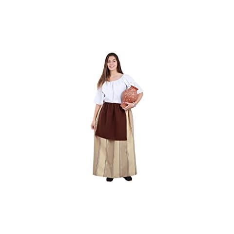 DISBACANAL Falda Campesina Medieval Mujer - M Cover