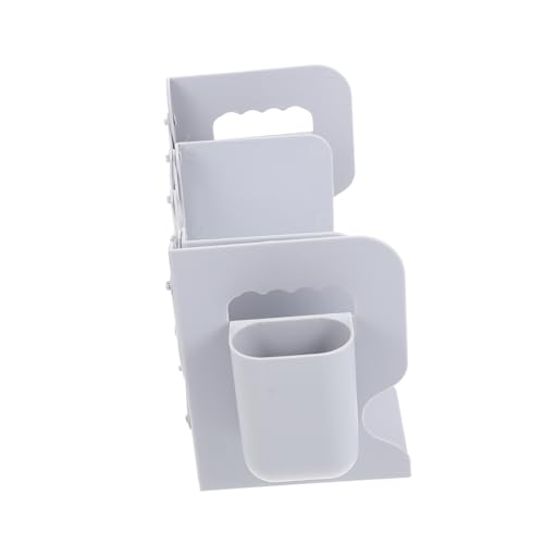 Serrage-livres pliable gris Gatuida avec porte-stylo et étagère extensible
