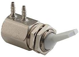 7154 3-Way Toggle Valve, Gray, Metal Body