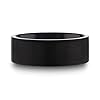 Thorsten San Bernardino | Titanium Rings for Men | Lightweight Titanium | Comfort Fit | Brushed Finish Flat Black Titanium Men’s Wedding Band - 6mm - Size 10 #1