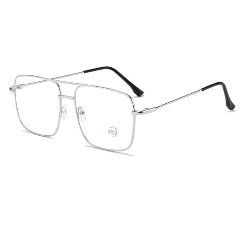 Lunettes de soleil vintage monture en alliage double faisceau, l'élégance des grands formats