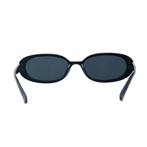Image of Shiratori Women's Retro Oval Holiday Sunglasses Non-polarized UV400