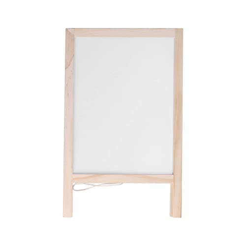Caballete de madera interactivo doble cara 25x40cm didáctico infantil 3
