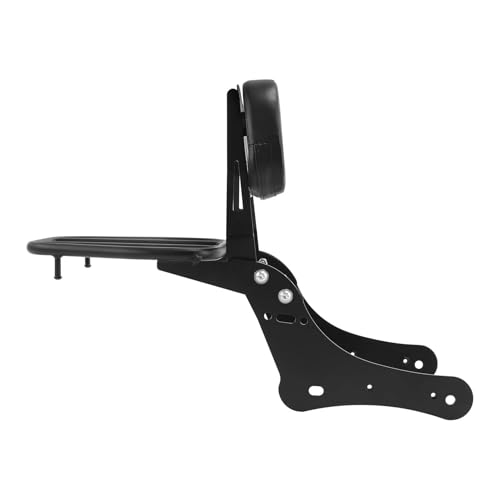 Porte-bagages sissy bar Vulcan S en acier renforcé finition noir mat premium