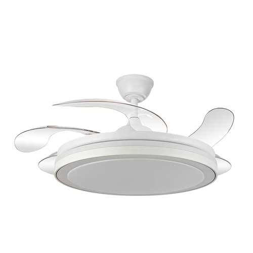 FABRILAMP Ventilador Dc Esparta Maxi 80w 11270lm Blanco 132d 5asp 3000-4000-6000k Remoto+temporizador+memoria