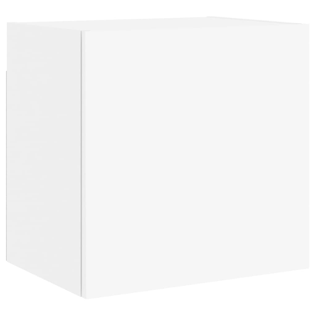 Armario de pared para TV, 2 unidades, color blanco, 40,5 x 30 x 40 cm, material de madera para salón, sala de entretenimiento