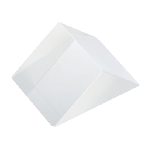 ULTECHNOVO Educational Physics Spectrum Learning Tool 1pc High Precision Glass Triangular Prism for Refraction Experiment