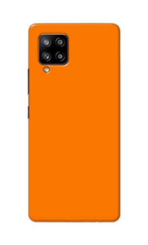 Image of Plain Orange Hard Back Case Cover for Samsung Galaxy M42 5G / Samsung Galaxy A42 5G Back Cover -(J5) VNS2229