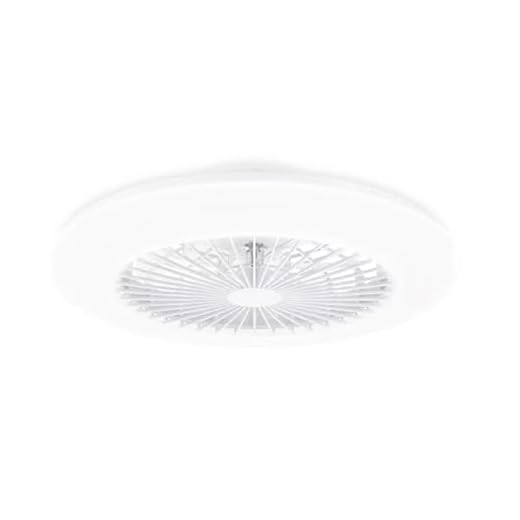 Philips Amigo Ventilator - Energiezuinige LED verlichting - Plafondlamp - Instelbare kleurtemperatuur - 57,5 cm diameter -Afstandsbediening - Wit met glinstereffect