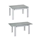 STRUCTURE ET UTILISATION - Console extensible de 140 cm à 190 cm en insérant une rallonge de 50 cm dans la partie centrale du plateau - Produit équipé d'un système d'ouverture pratique qui permet d'insérer confortablement la rallonge - Les guides en métal assurent résistance et durabilité, supportant solidement l'extension - Ce mécanisme extensible rend ce meuble parfait pour le salon, la salle à manger, la cuisine, l'entrée, le couloir ou la décoration de bureau - La table à manger extensible entièrement ouverte peut accueillir confortablement jusqu'à 8 personnes