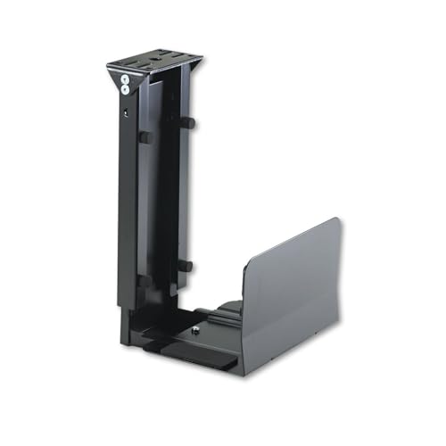 Soporte Fijo para CPU Pemberly Row, Construcción en Acero Ajustable, Acabado Gris, Soporta hasta 60 lbs, Almohadillas Antideslizantes, Altura 13-22 in, Ancho 7-11 in, Montaje Bajo Escritorio para Oficina o Hogar miniatura 1