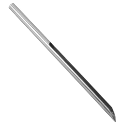 Beaupretty Stainless Steel Grain Sampling Probe with Blunt Tip, 50cm Length X 19mm Diameter, Powder and Pellet Soil Sampler Tool for Agricultural and Laboratory Use