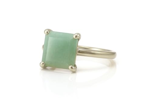 Bague Aigue-marine artisanale pour femme en taille personnalisable
