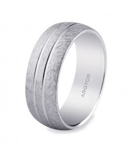 Alliance Mariage Argent ARGYOR SIDGI 71 pour homme et femme