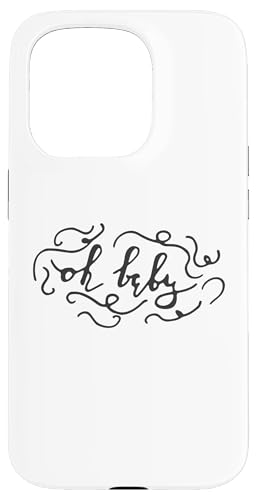Oh Baby Swirl �X�N���v�g ���p Oh Baby �e�L�X�g ���j�� �X�}�z�P�[�X iPhone 15 Pro �p